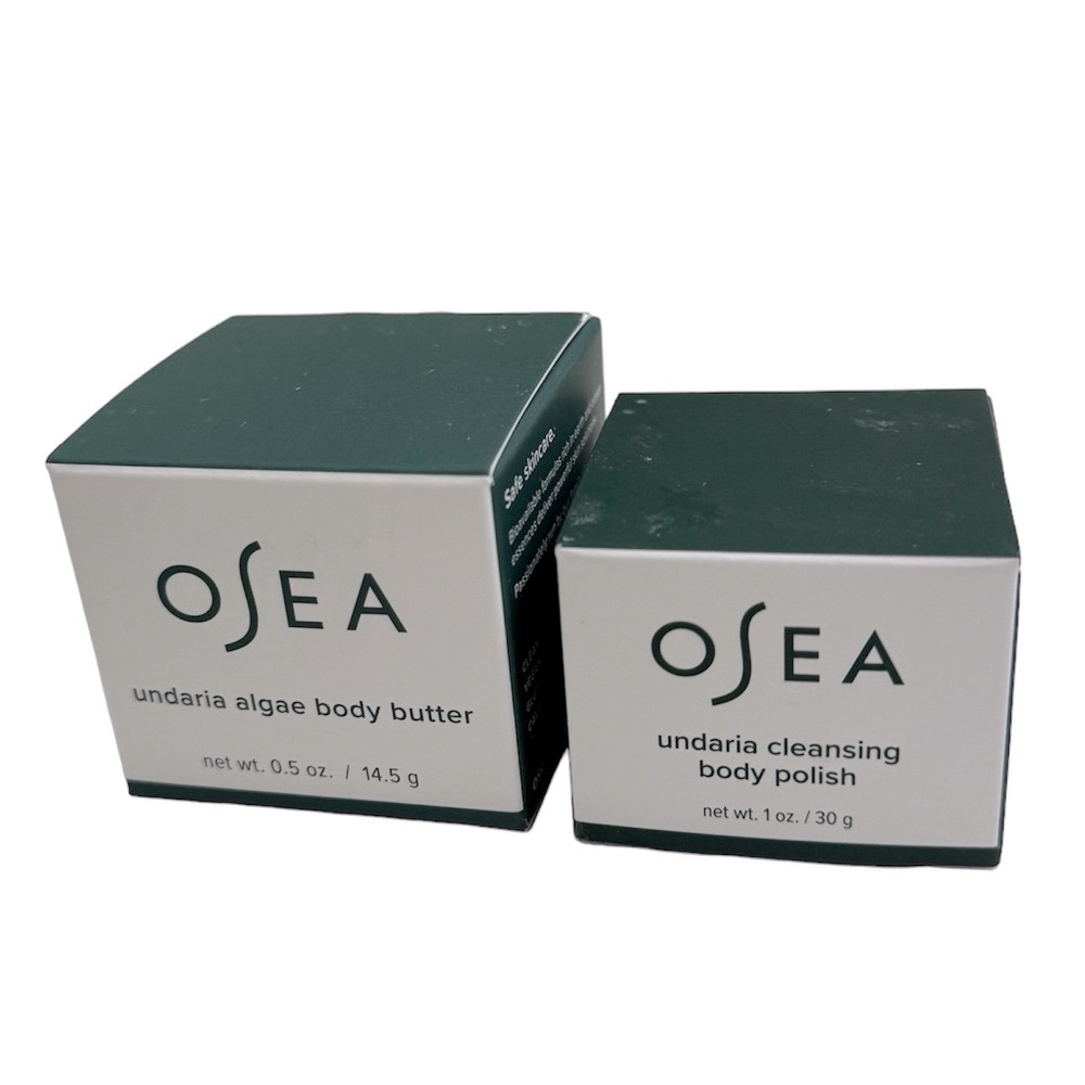 OSEA BUNDLE Algae Body Butter & Cleansing Body Polish Skincare DUO